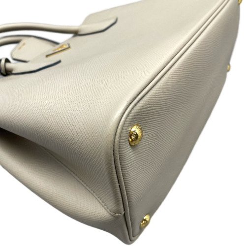 Prada Medium Double Bag Saffiano Calfskin Beige