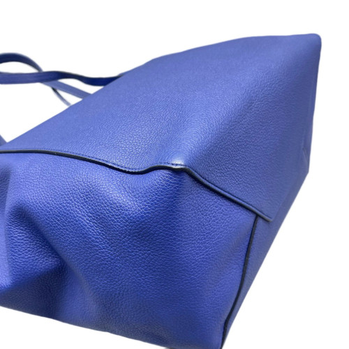 Celine Small Belt Cabas Phantom Tote Grained Calfskin Blue