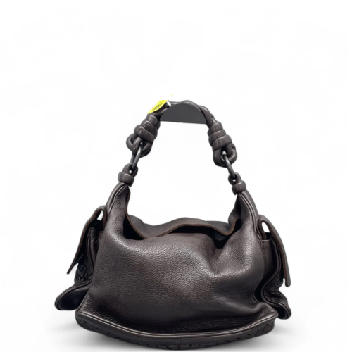 Bottega Veneta Intrecciato Hobo Cervo Dark Brown