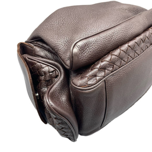 Bottega Veneta Intrecciato Hobo Cervo Dark Brown