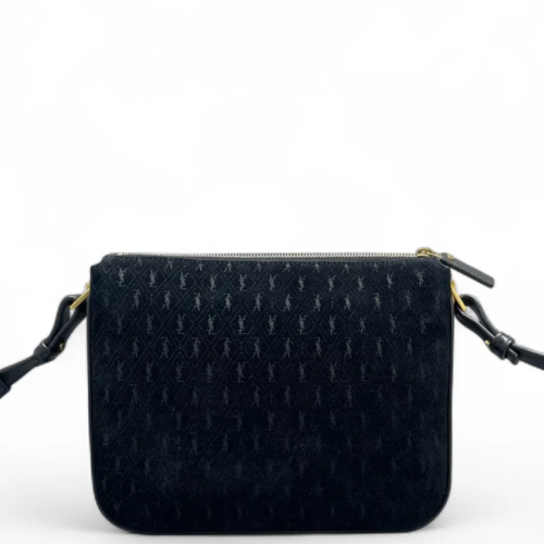 Yves Saint Laurent Crossbody Bag Velvet Black
