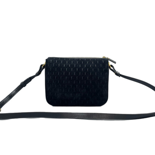 Yves Saint Laurent Crossbody Bag Velvet Black