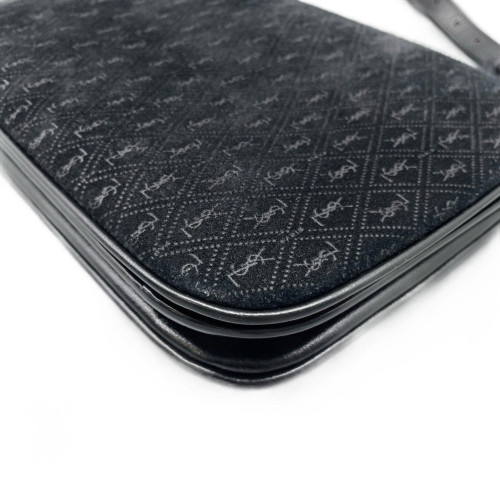 Yves Saint Laurent Crossbody Bag Velvet Black
