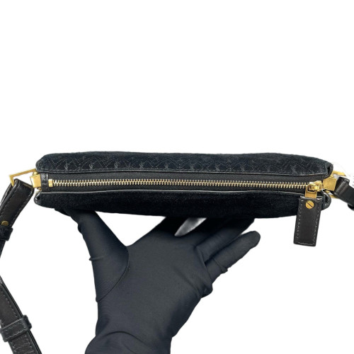 Yves Saint Laurent Crossbody Bag Velvet Black