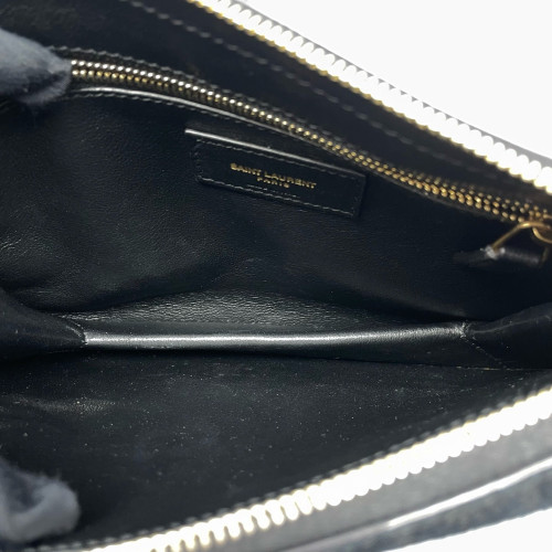 Yves Saint Laurent Crossbody Bag Velvet Black