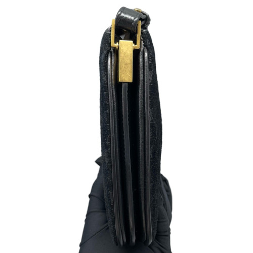 Yves Saint Laurent Crossbody Bag Velvet Black