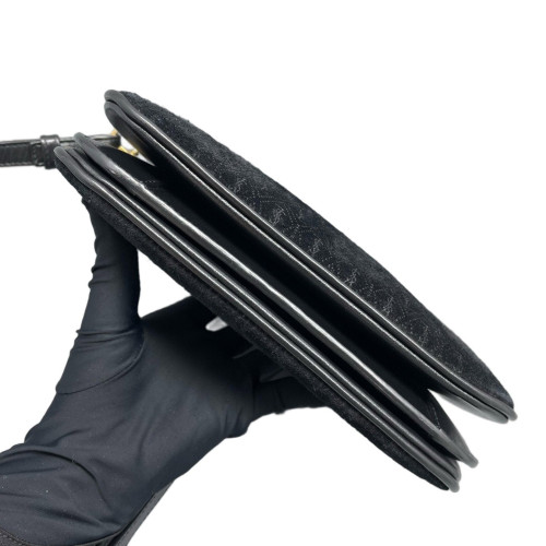 Yves Saint Laurent Crossbody Bag Velvet Black