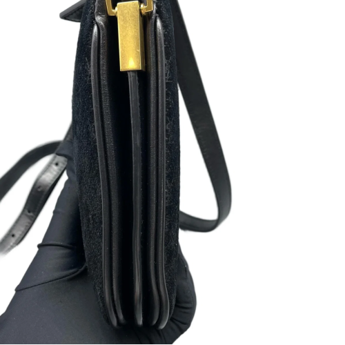 Yves Saint Laurent Crossbody Bag Velvet Black