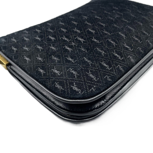 Yves Saint Laurent Crossbody Bag Velvet Black