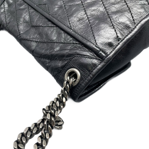 Yves Saint Laurent Medium Niki Chain Calfskin Black