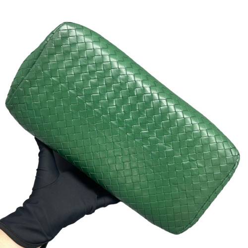 Bottega Veneta Intrecciato Medium Roma Tote Bag Lambskin Intrecciato Green