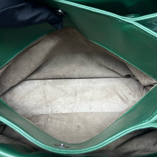 Bottega Veneta Intrecciato Medium Roma Tote Bag Lambskin Intrecciato Green