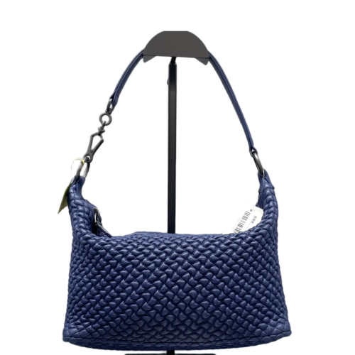 Bottega Veneta Intrecciato Shoulder Bag Lambskin Nappa Blue