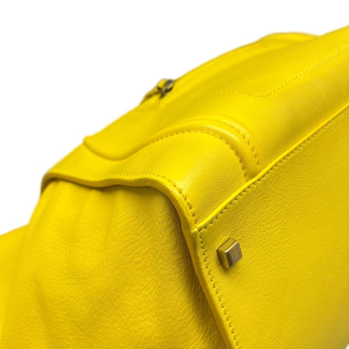 Celine Large Luggage Calfskin Yellow