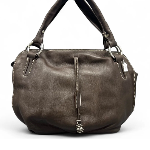 Celine Handbag Calfskin Dark Brown