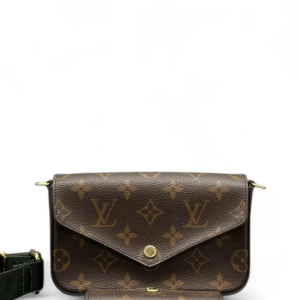 Louis Vuitton Felicie Strap & Go Monogram Brown Green