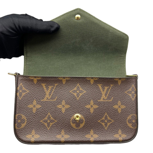 Louis Vuitton Felicie Strap & Go Monogram Brown Green