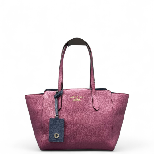 Gucci Small Swing Tote Grained Calfskin Purple Gucci Small Swing Tote Grained Calfskin Purple