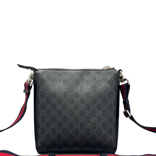 Gucci Messenger GG Monogram Black Grey Gucci Messenger GG Monogram Black Grey