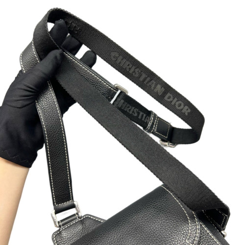 Dior Cannage Stitch Saddle Bag Calfskin Black Dior Cannage Stitch Saddle Bag Calfskin Black