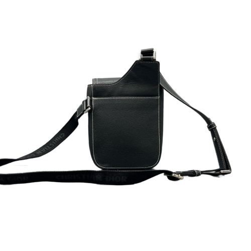 Dior Cannage Stitch Saddle Bag Calfskin Black Dior Cannage Stitch Saddle Bag Calfskin Black