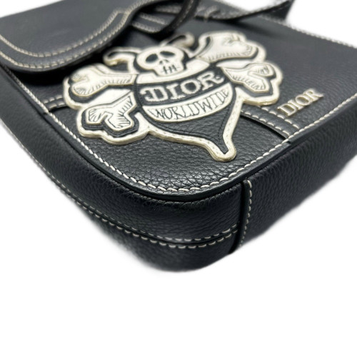 Dior Cannage Stitch Saddle Bag Calfskin Black Dior Cannage Stitch Saddle Bag Calfskin Black