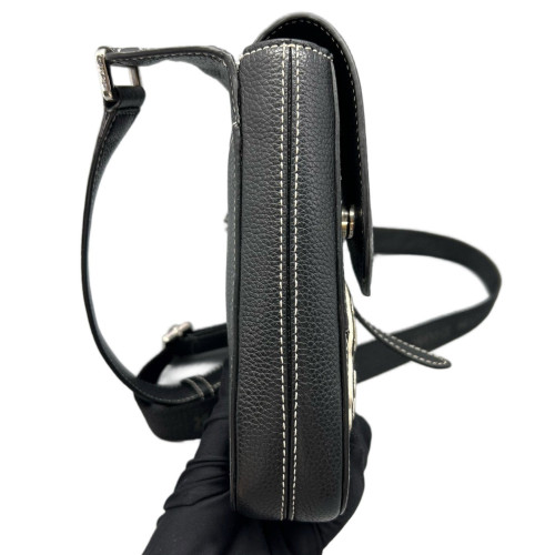 Dior Cannage Stitch Saddle Bag Calfskin Black Dior Cannage Stitch Saddle Bag Calfskin Black