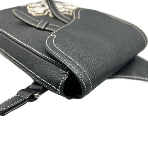 Dior Cannage Stitch Saddle Bag Calfskin Black Dior Cannage Stitch Saddle Bag Calfskin Black