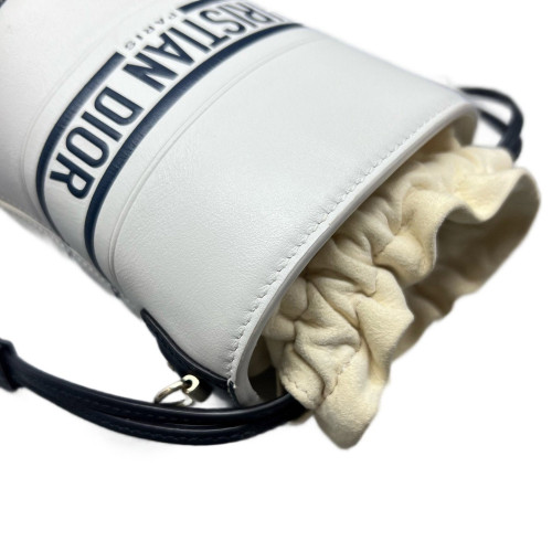 Dior Micro Dior Vibe Bucket Calfskin White Black
