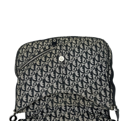 Dior Shoulder Bag Oblique Black Grey