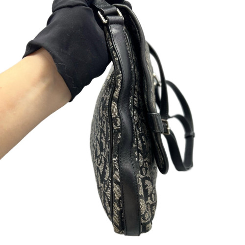Dior Shoulder Bag Oblique Black Grey