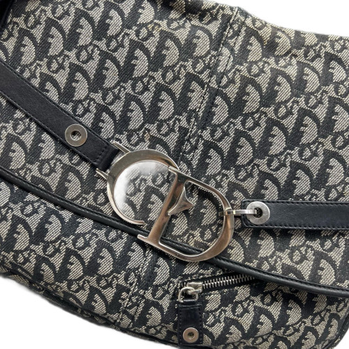 Dior Shoulder Bag Oblique Black Grey
