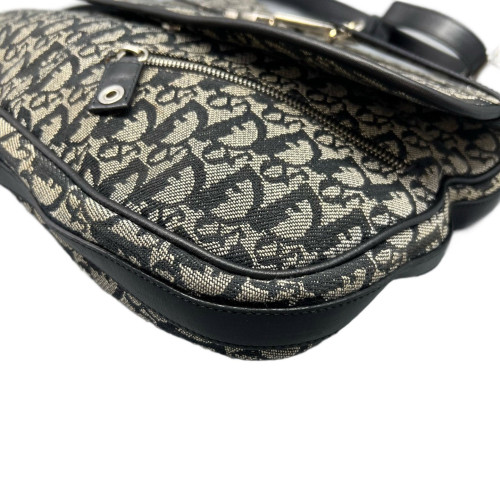 Dior Shoulder Bag Oblique Black Grey