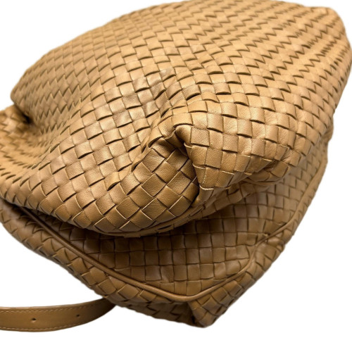 Bottega Veneta Shoulder Bag Lambskin Intrecciato Brown