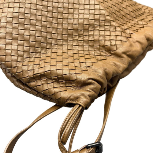 Bottega Veneta Shoulder Bag Lambskin Intrecciato Brown