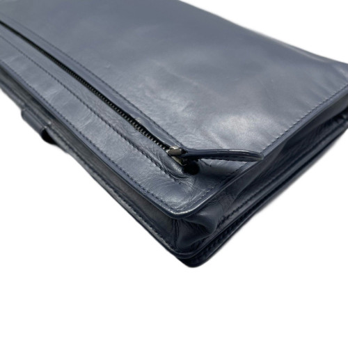 Bottega Veneta Continental Wallet Calfskin Intrecciato Navy Blue