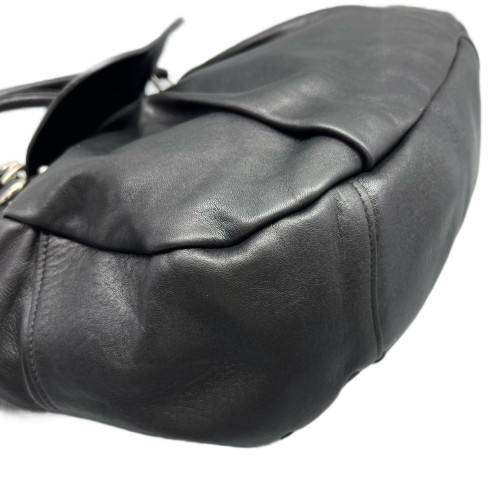 Prada Shoulder Bag Calfskin Black