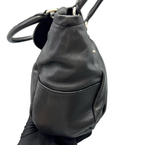 Prada Shoulder Bag Calfskin Black