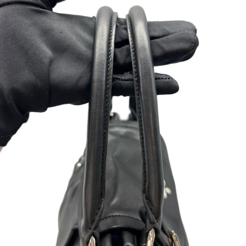 Prada Shoulder Bag Calfskin Black