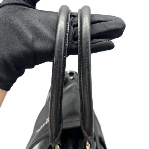 Prada Shoulder Bag Calfskin Black