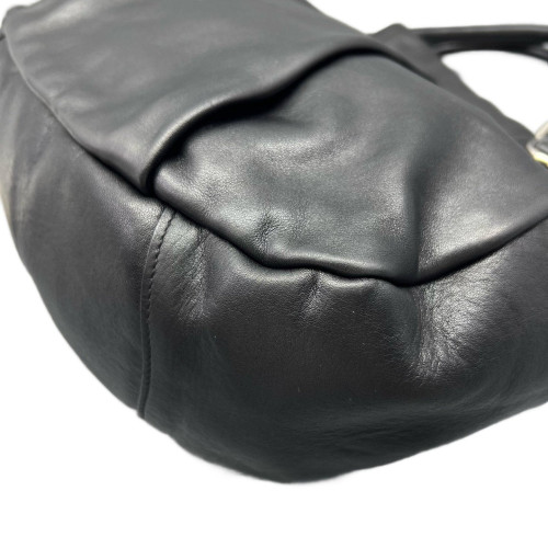 Prada Shoulder Bag Calfskin Black