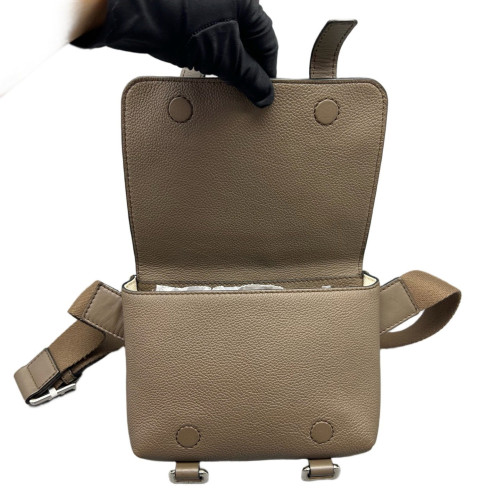Loewe Military Bum Bag Grained Calfskin Grey Loewe Military Bum Bag Grained Calfskin Grey