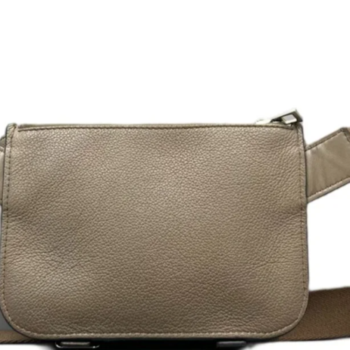 Loewe Military Bum Bag Grained Calfskin Grey Loewe Military Bum Bag Grained Calfskin Grey