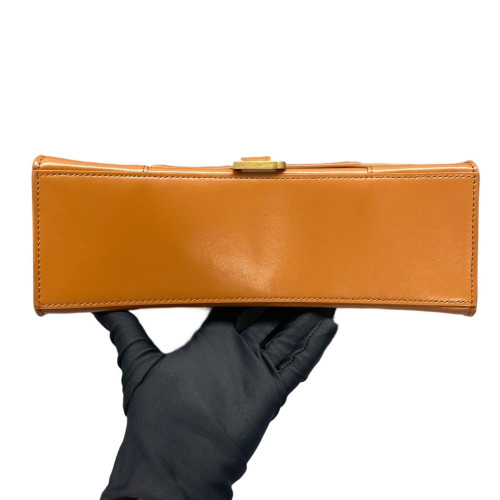 Balenciaga Hourglass Top Handle Medium Smooth Calfskin Brown Balenciaga Hourglass Top Handle Medium Smooth Calfskin Brown
