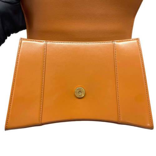 Balenciaga Hourglass Top Handle Medium Smooth Calfskin Brown Balenciaga Hourglass Top Handle Medium Smooth Calfskin Brown