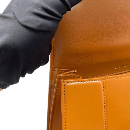 Balenciaga Hourglass Top Handle Medium Smooth Calfskin Brown Balenciaga Hourglass Top Handle Medium Smooth Calfskin Brown