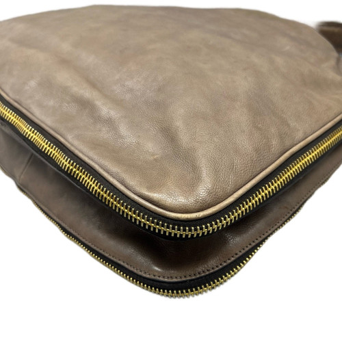 Prada Hobo Vitello Phenix Taupe Grey