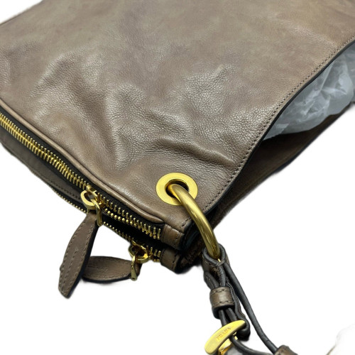 Prada Hobo Vitello Phenix Taupe Grey