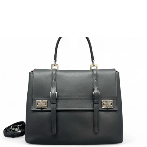 Prada Handbag Calfskin Black Prada Handbag Calfskin Black
