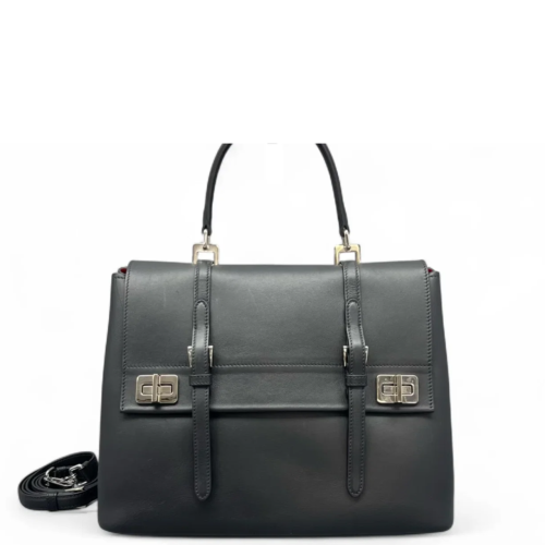 Prada Handbag Calfskin Black Prada Handbag Calfskin Black